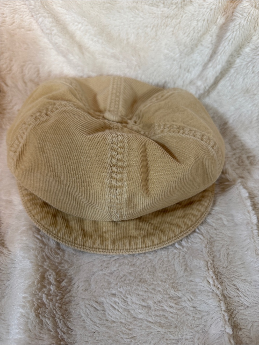 GAP Tan Corduroy Newsboy Cap